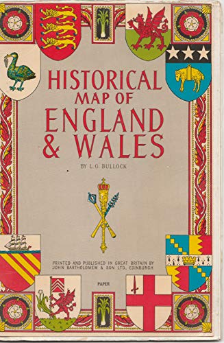 Beispielbild fr England and Wales Historical Map zum Verkauf von Wonder Book