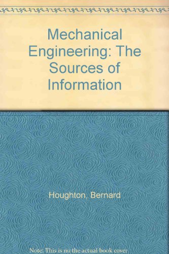 Stock image for Mechanical engineering: The sources of information for sale by Phatpocket Limited