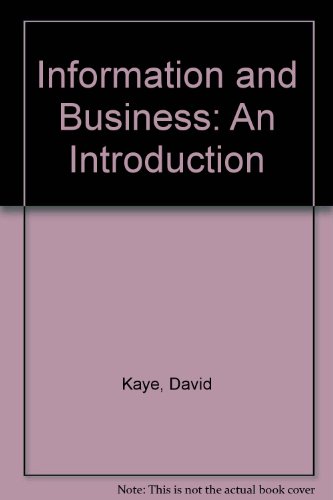 Beispielbild fr Information and Business: An Introduction zum Verkauf von Mispah books