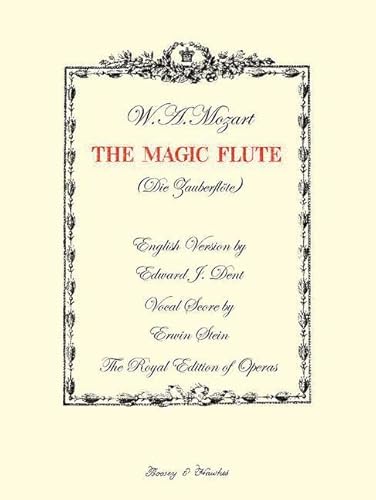 9780851627458: The Magic Flute: (vocal/piano Score) (The Royal Edition of Operas)