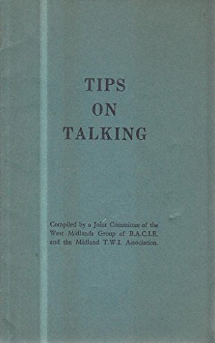 Stock image for Tips on Talking for sale by Philip Emery