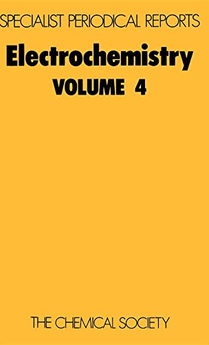 9780851860374: Electrochemistry, Vol 4: Volume 4 (Specialist Periodical Reports)