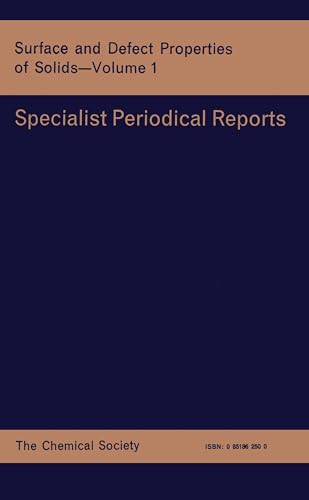 9780851862507: Surface and Defect Properties of Solids: Volume 1 (Specialist Periodical Reports)