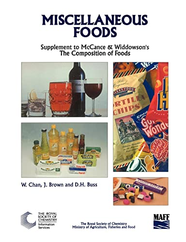 9780851863603: Miscellaneous Foods: Supplement to The Composition of Foods
