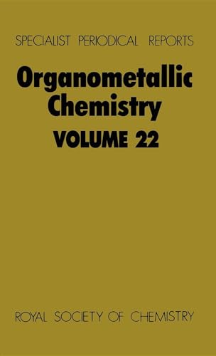 9780851867014: Organometallic Chemistry: Volume 22 (Specialist Periodical Reports)