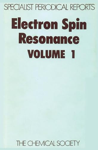 9780851867519: Electron Spin Resonance Vol 1: Volume 1