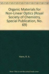 Beispielbild fr Organic Materials for Non-Linear Optics (Special Publication No. 69) zum Verkauf von PsychoBabel & Skoob Books