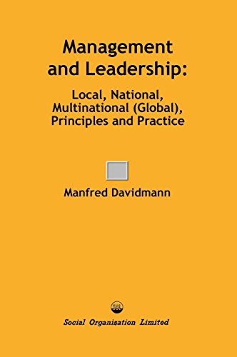 9780851920573: Management and Leadership: Local, National, Multinational (Global), Principles and Practice