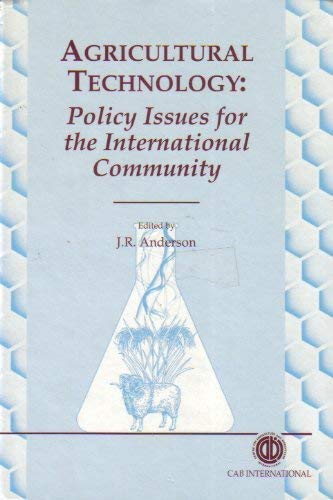 Imagen de archivo de Agricultural Technology: Policy Issues for the International Community a la venta por Anybook.com