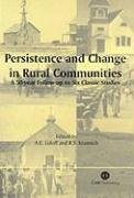 Stock image for Persistence and Change in Rural Communities: (Cabi) for sale by Mispah books