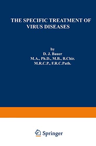 Beispielbild fr The Specific Treatment of Virus Diseases zum Verkauf von Prior Books Ltd