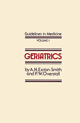9780852002131: Geriatrics: 1 (Guidelines in Medicine)