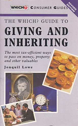 Imagen de archivo de Which? Guide to Giving and Inheriting a la venta por Shadow Books