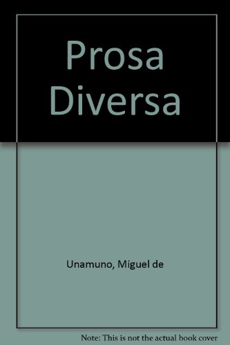 9780852150337: Prosa Diversa