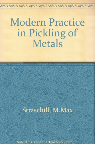 Modern Practice in the Pickling of Metals and Related Processes