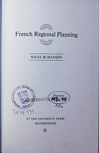 Stock image for French regional planning for sale by Harmonium Books
