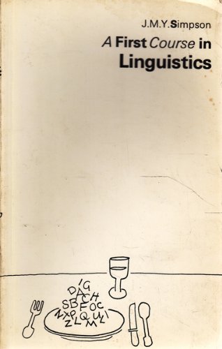 Imagen de archivo de A First Course in Linguistics a la venta por David's Books