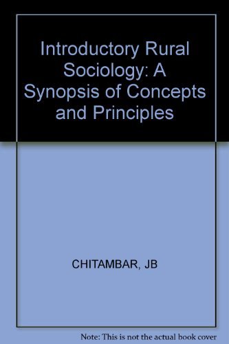 Stock image for Introductory Rural Sociology: A Synopsis of Concepts and Principles for sale by Anybook.com