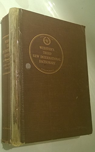 Beispielbild fr Webster's Third New International Dictionary zum Verkauf von SecondSale