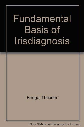 9780852430996: Fundamental basis of irisdiagnosis: A concise textbook;