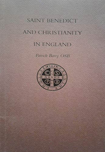 9780852443385: Saint Benedict and Christianity in England