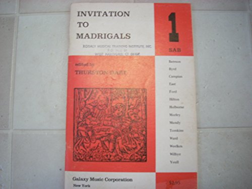 Stock image for Invitation To Madrigals: Book 1 for sale by WorldofBooks