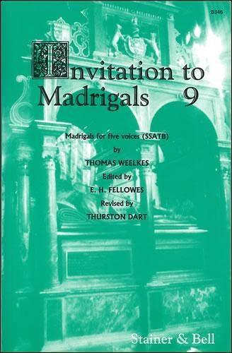 9780852493465: Invitation To Madrigals: Book 9