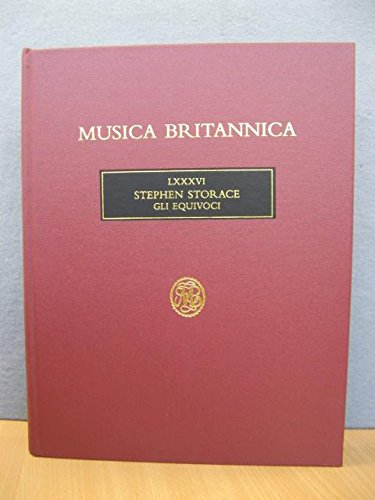 Gli Equivoci (Musica Britannica) (9780852498873) by [???]