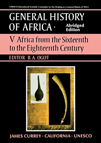 Stock image for UNESCO General History of Africa. Vol. 5 Africa from the Sixteenth to the Eighteenth Century for sale by Blackwell's