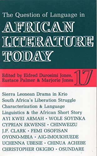 Beispielbild fr the Question of Language in African Literature Today (Volume 17) zum Verkauf von Anybook.com