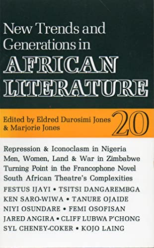 Beispielbild fr New Trends and Generations in African Literature (Volume 20) zum Verkauf von Anybook.com