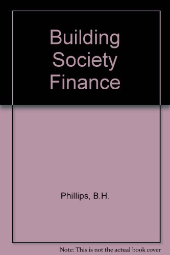 9780852582305: Building Society Finance