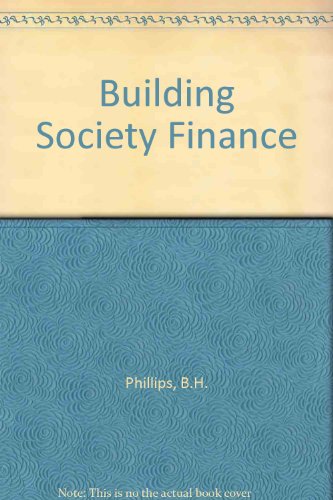 9780852582312: Building Society Finance