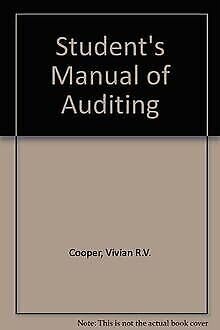 Stock image for Student's Manual of Auditing for sale by AwesomeBooks