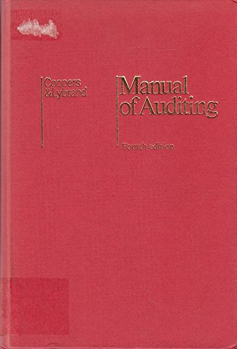 Imagen de archivo de Manual of Auditing a la venta por Anybook.com