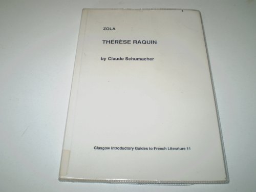 9780852612637: Zola: "Therese Raquin"