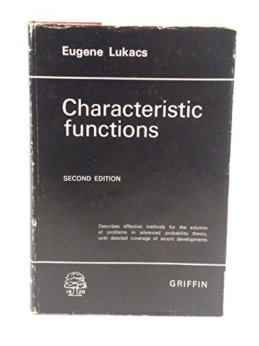 Imagen de archivo de Characteristic functions. Second edition, revised and enlarged a la venta por Zubal-Books, Since 1961