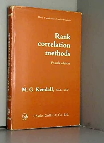 Imagen de archivo de Rank Correlation Methods a la venta por medimops