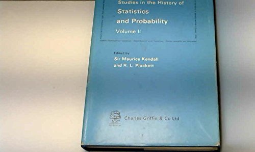 Beispielbild fr Studies in the History of Statistics and Probability: v. 2 zum Verkauf von Buchpark