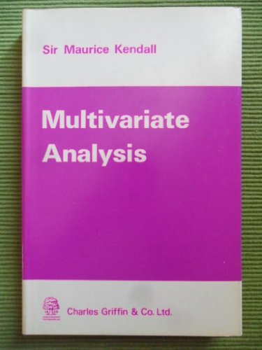 Beispielbild fr Multivariate Analysis zum Verkauf von HALCYON BOOKS