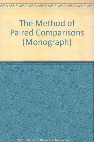 Stock image for The Method of Paired Comparisons for sale by Phatpocket Limited