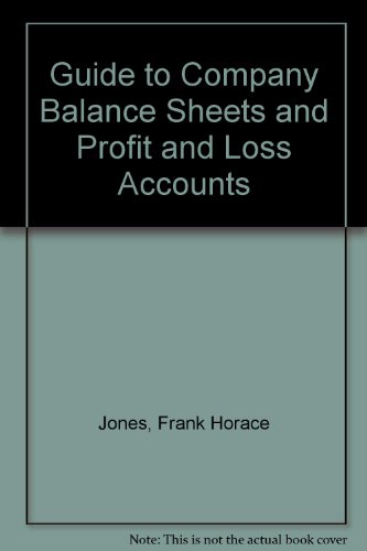 Imagen de archivo de Guide to company balance sheets and profit & loss accounts, a la venta por dsmbooks