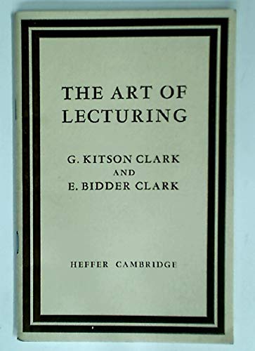 Beispielbild fr The Art of Lecturing. Some Practical Suggestions. zum Verkauf von Plurabelle Books Ltd