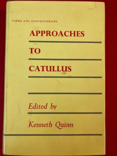 Imagen de archivo de Approaches to Catullus a la venta por Better World Books