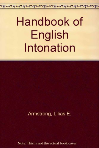 9780852700907: Handbook of English Intonation