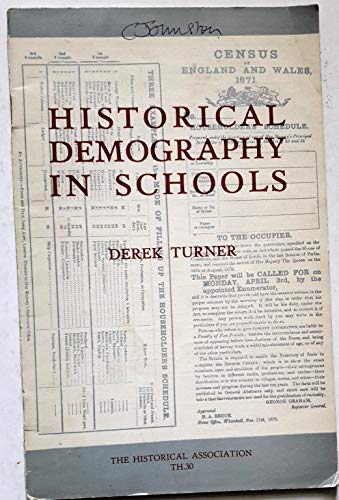 9780852780336: Historical Demography in Schools (Teaching of History S.)