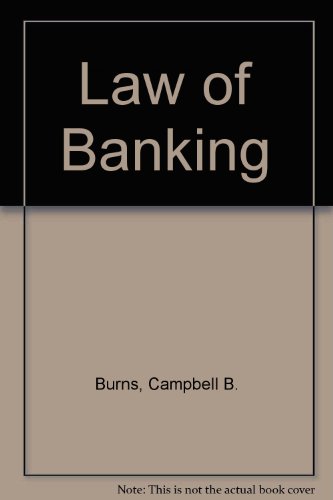 Stock image for Law of Banking for sale by Better World Books Ltd