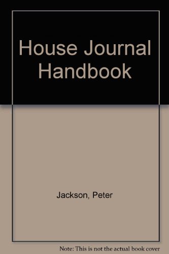 House Journal Handbook (9780852901359) by Jackson, Peter