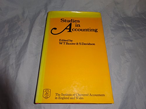 9780852911792: Studies in accounting