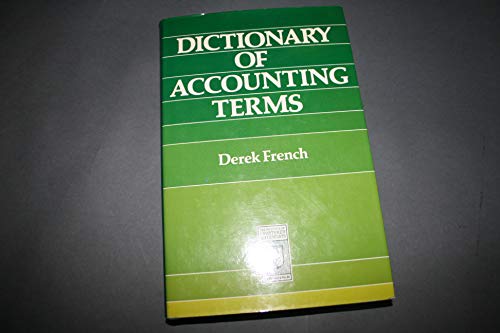 9780852917077: Dictionary of Accounting Terms